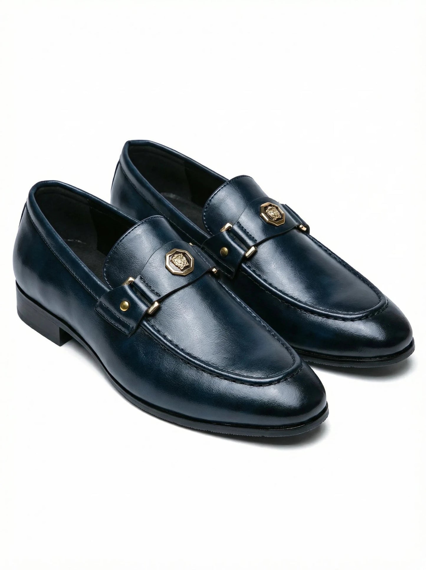 Stonebrook Studio - Stonebrook Studio | Men’s Clean Cut Leather Loafers - Classic Office Dress Shoes