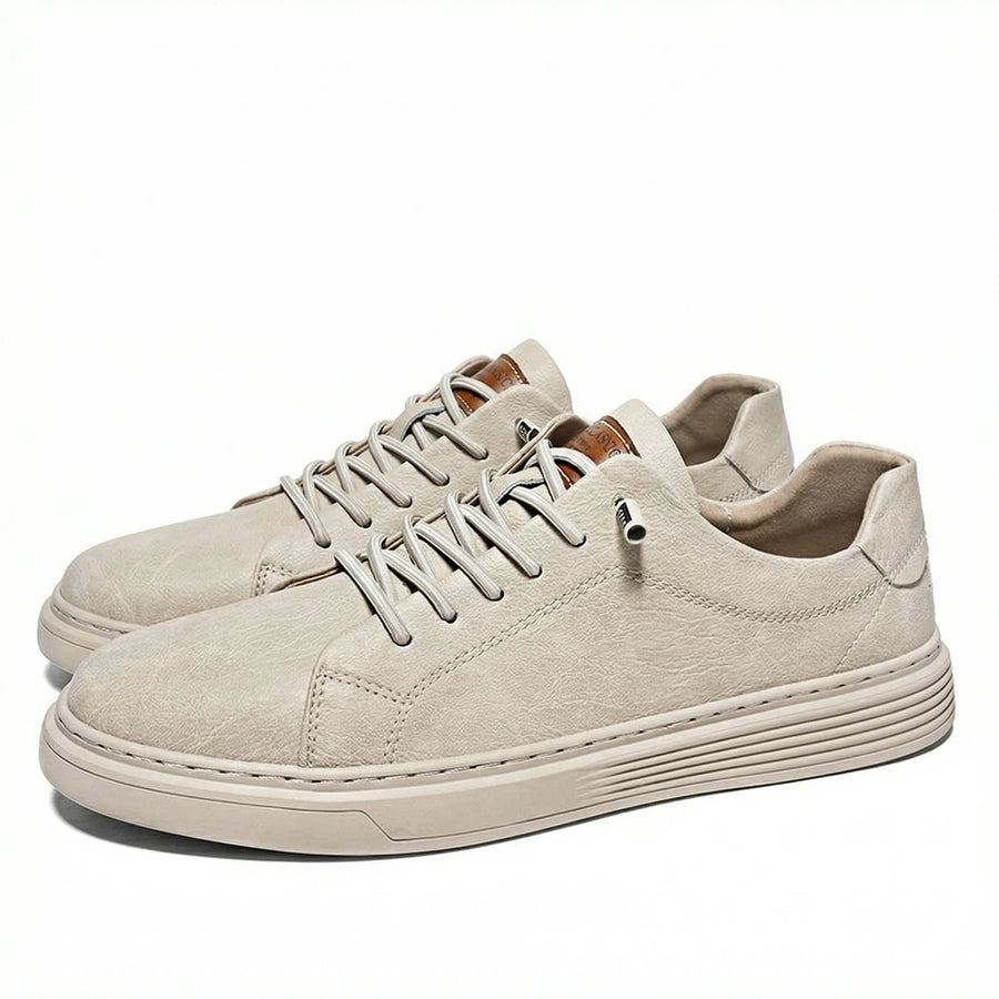 Stonebrook Studio - Stonebrook Studio | Men’s Leather Sneakers Comfort Casual Low Top Lace - Up