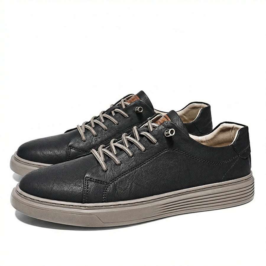 Stonebrook Studio - Stonebrook Studio | Men’s Leather Sneakers Comfort Casual Low Top Lace - Up