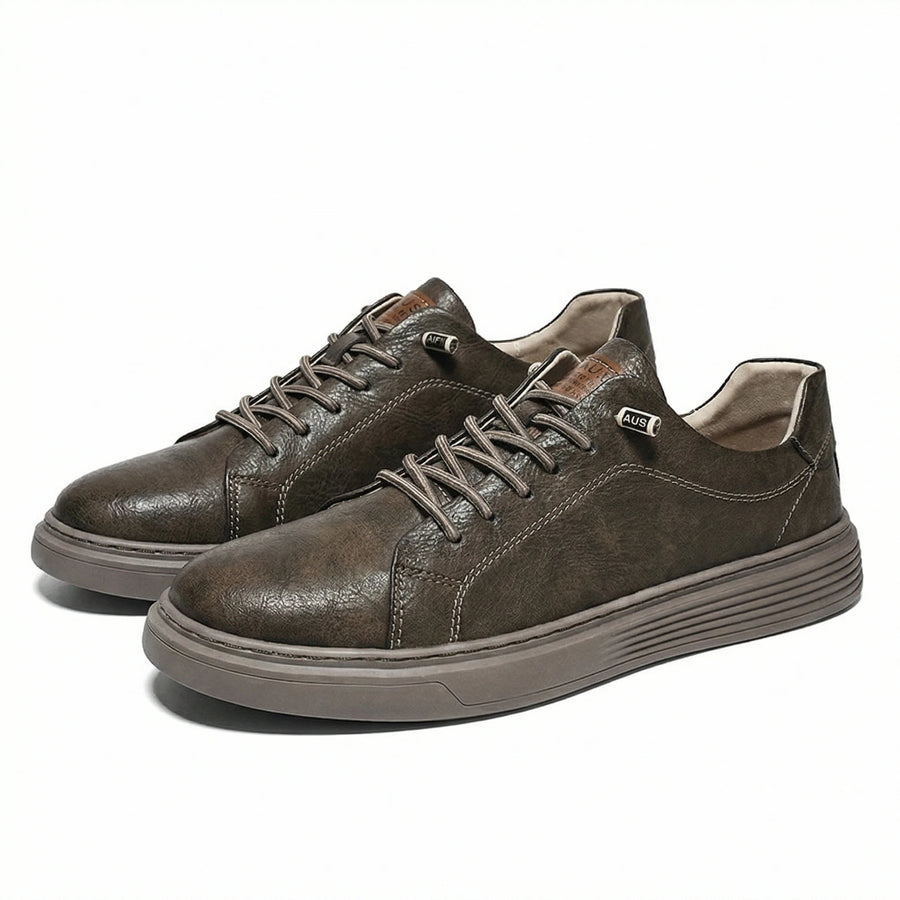 Stonebrook Studio - Stonebrook Studio | Men’s Leather Sneakers Comfort Casual Low Top Lace - Up