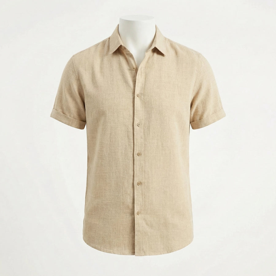 Stonebrook Studio - Stonebrook Studio | Men’s Linen Button - Up Shirt - Breathable Summer Comfort Slim Fit