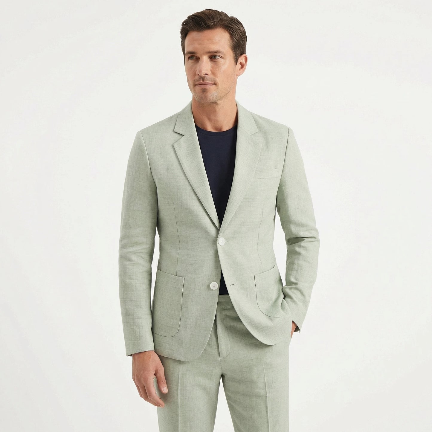Stonebrook Studio - Stonebrook Studio | Men's Slim Fit Suit Lightweight Two Piece for Weddings and Formal Events