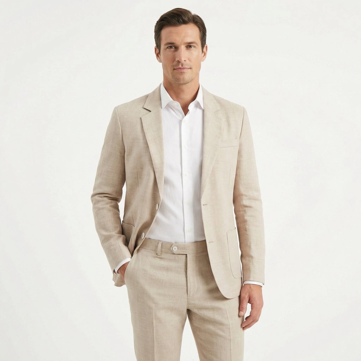 Stonebrook Studio - Stonebrook Studio | Men's Slim Fit Suit Lightweight Two Piece for Weddings and Formal Events