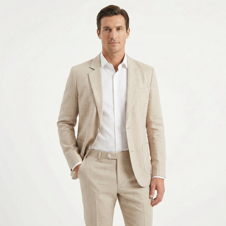 Stonebrook Studio - Stonebrook Studio | Men's Slim Fit Suit Lightweight Two Piece for Weddings and Formal Events