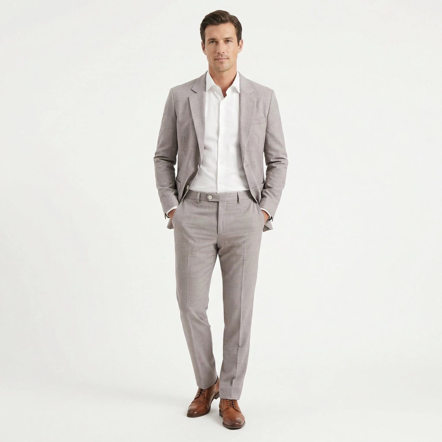 Stonebrook Studio - Stonebrook Studio | Men's Slim Fit Suit Lightweight Two Piece for Weddings and Formal Events
