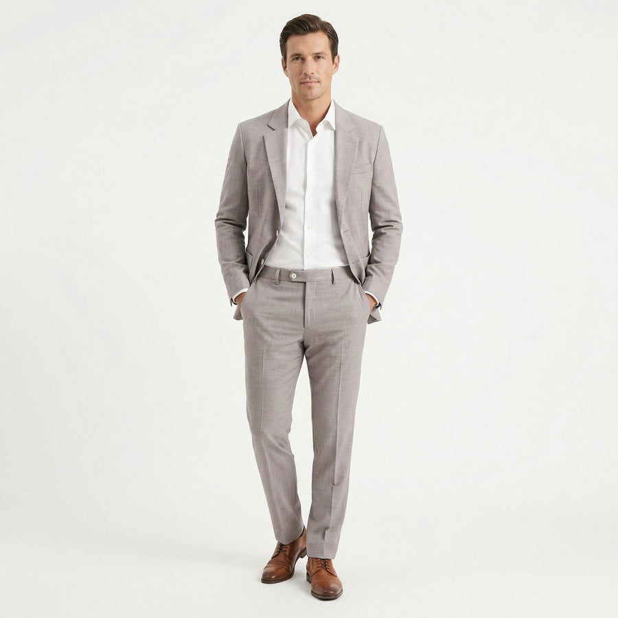 Stonebrook Studio - Stonebrook Studio | Men's Slim Fit Suit Lightweight Two Piece for Weddings and Formal Events