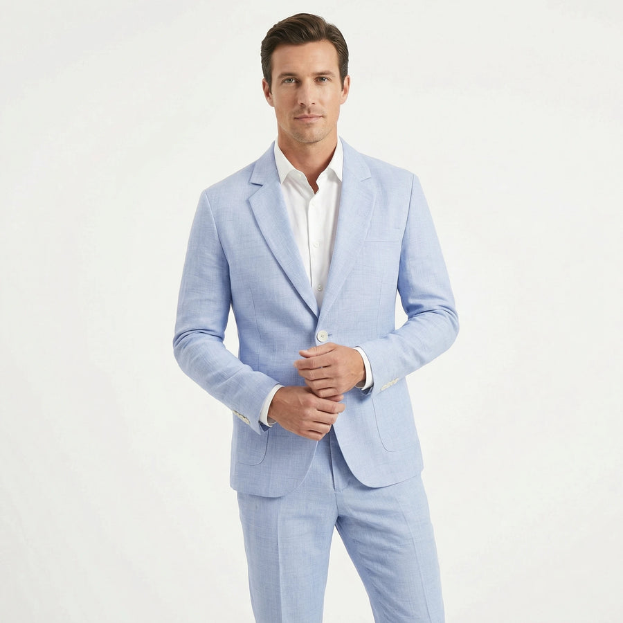 Stonebrook Studio - Stonebrook Studio | Men's Slim Fit Suit Lightweight Two Piece for Weddings and Formal Events
