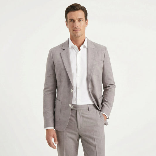 Stonebrook Studio - Stonebrook Studio | Men's Slim Fit Suit Lightweight Two Piece for Weddings and Formal Events