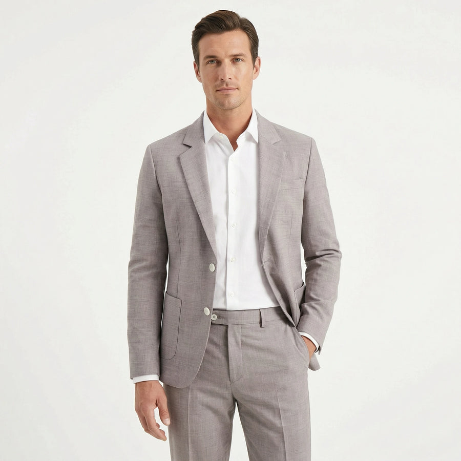 Stonebrook Studio - Stonebrook Studio | Men's Slim Fit Suit Lightweight Two Piece for Weddings and Formal Events