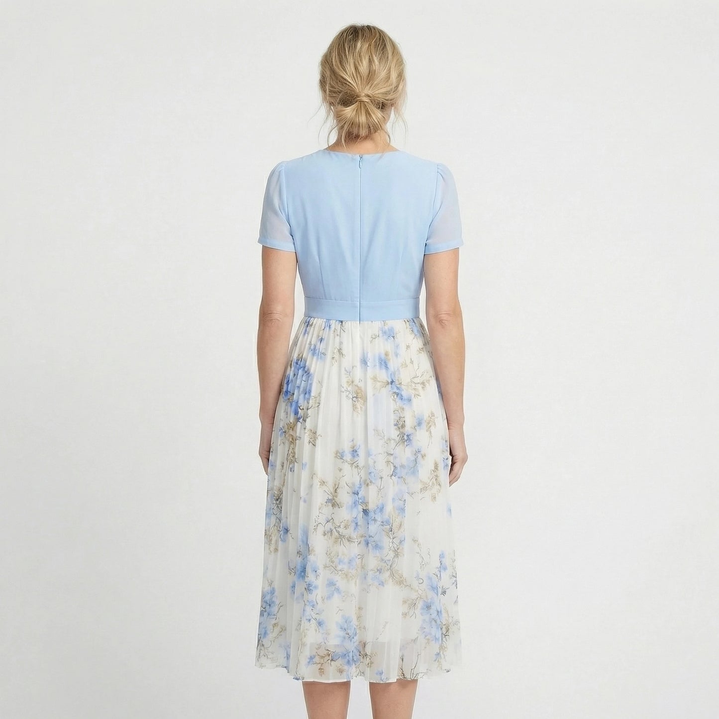 Stonebrook Studio - Stonebrook Studio | Women’s Flowy Maxi Dress - Puff Sleeve Printed Dress