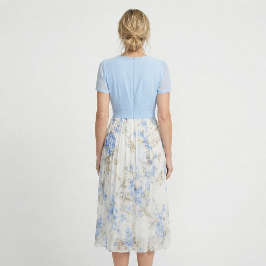 Stonebrook Studio - Stonebrook Studio | Women’s Flowy Maxi Dress - Puff Sleeve Printed Dress