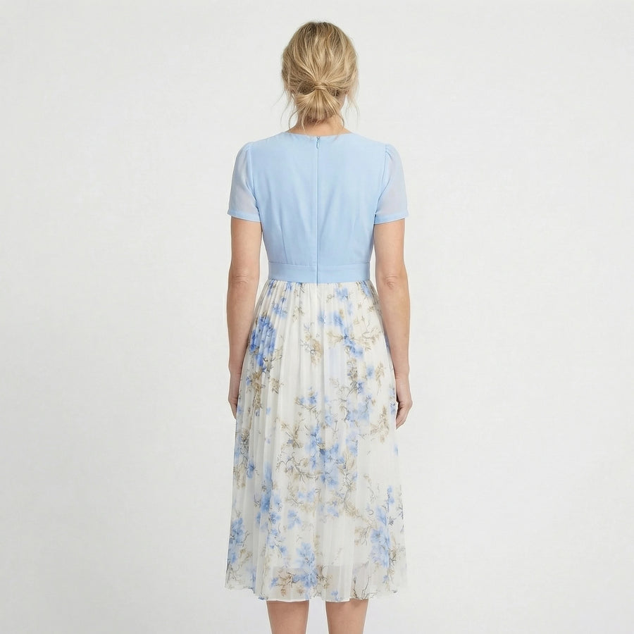 Stonebrook Studio - Stonebrook Studio | Women’s Flowy Maxi Dress - Puff Sleeve Printed Dress