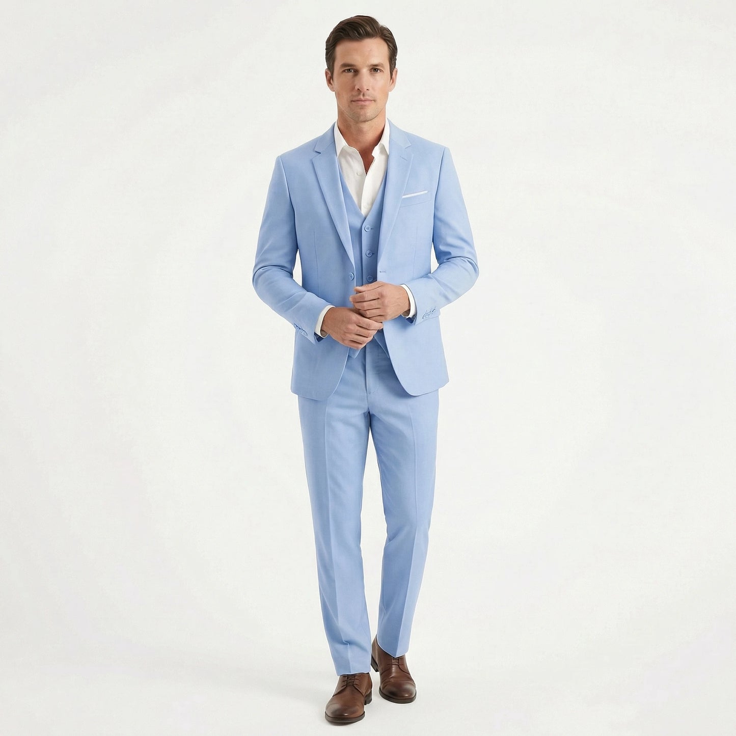 Stonebrook Studio - Stonebrook Studio | Men’s Three Piece Suit Slim Fit Cotton Wedding Outfit