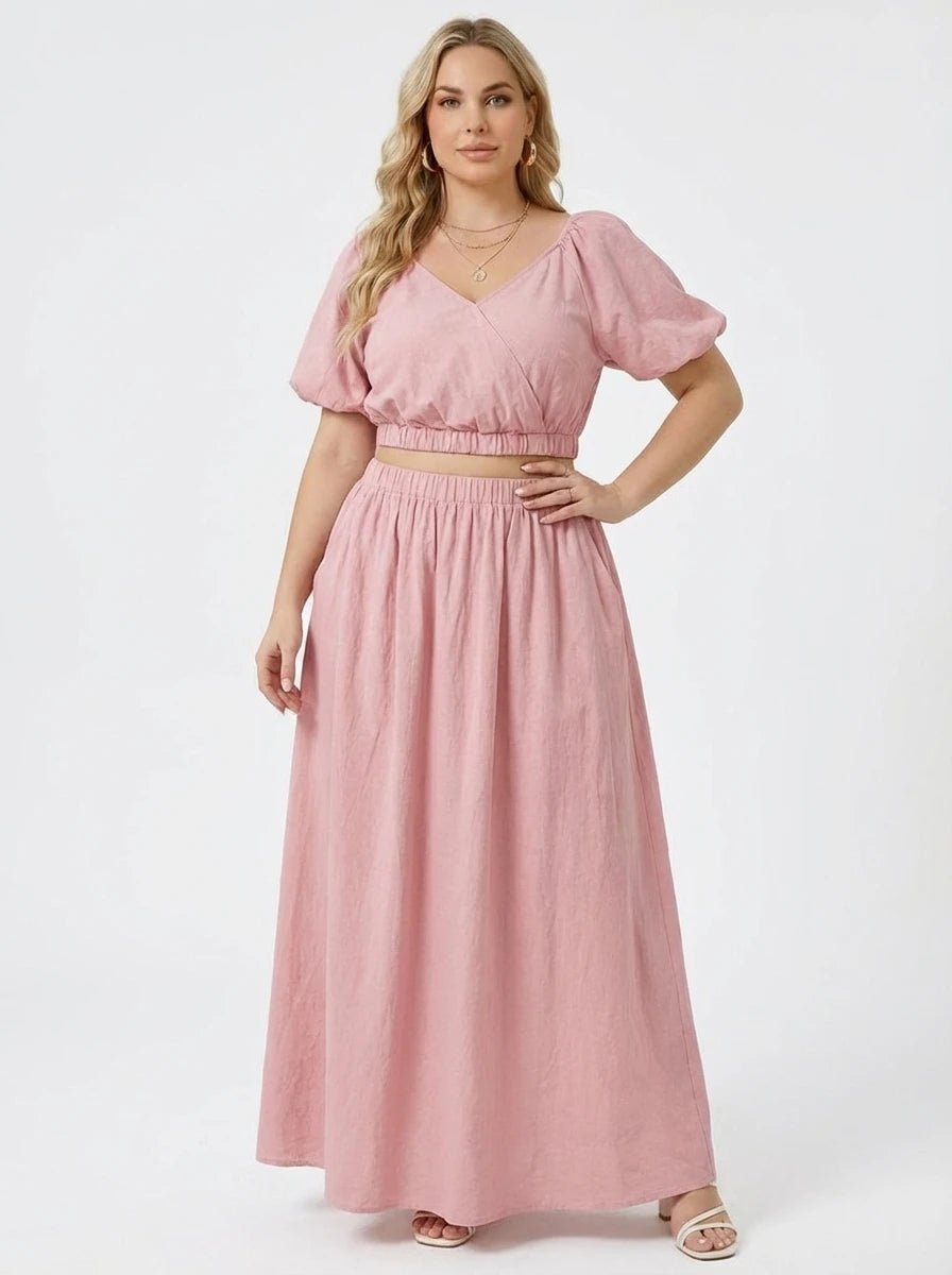 Stonebrook Studio - Stonebrook Studio | Women’s Maxi Dress Set - Comfortable Loose Fit Two Piece