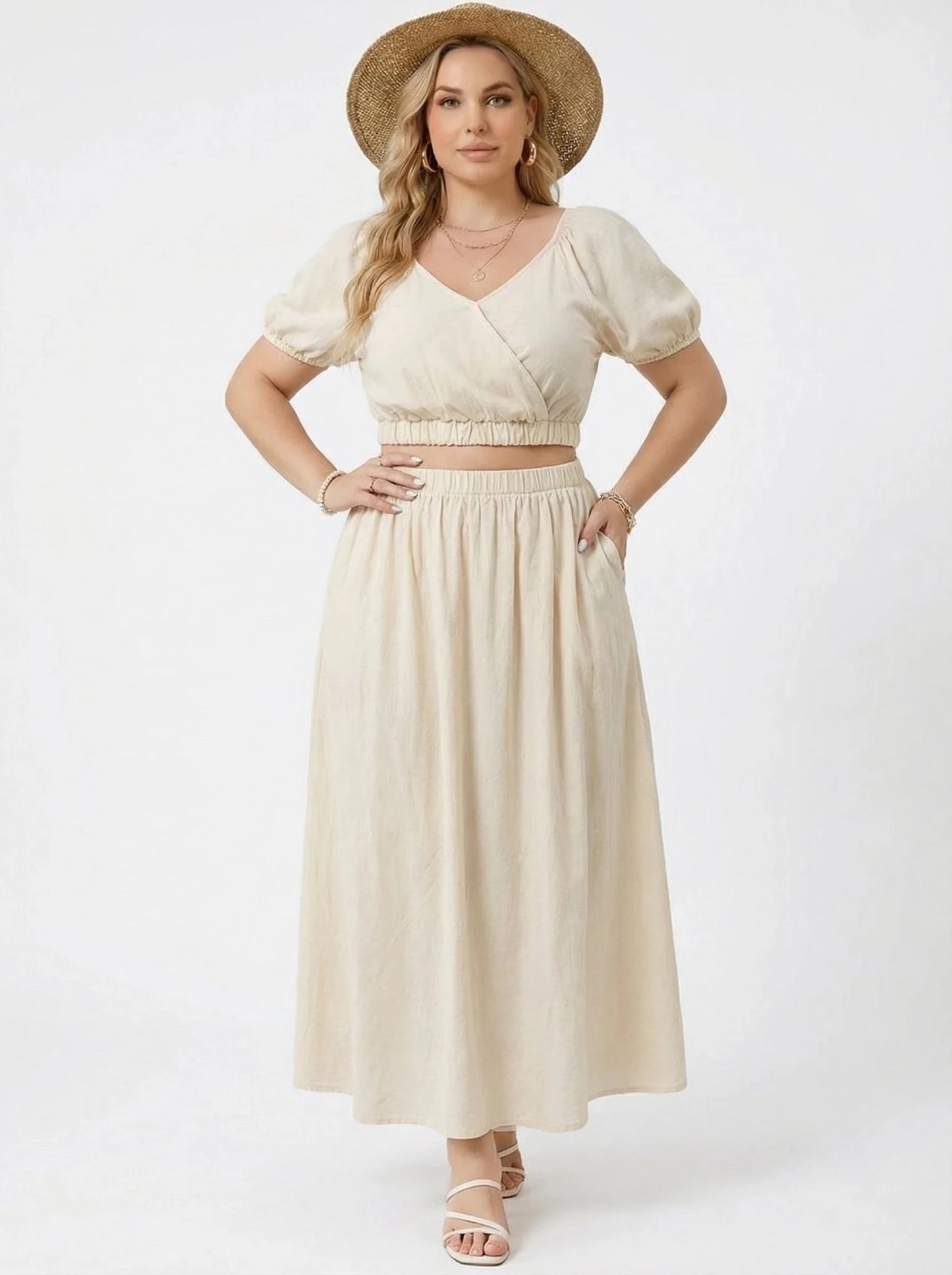 Stonebrook Studio - Stonebrook Studio | Women’s Maxi Dress Set - Comfortable Loose Fit Two Piece