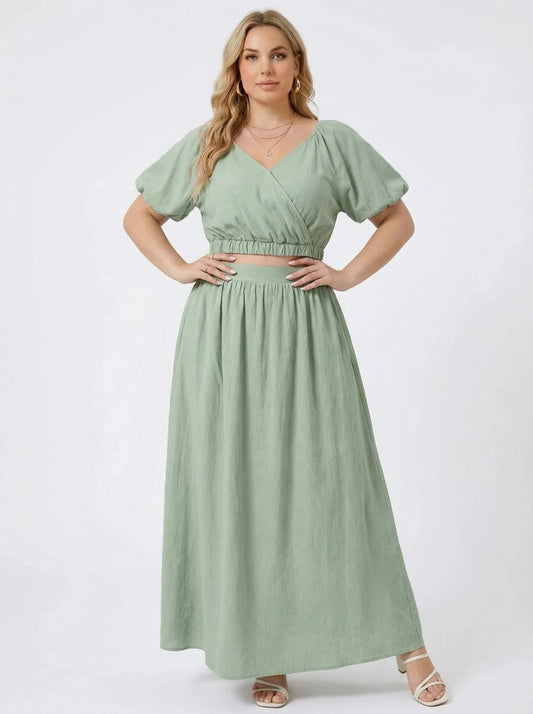 Stonebrook Studio - Stonebrook Studio | Women’s Maxi Dress Set - Comfortable Loose Fit Two Piece