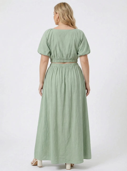 Stonebrook Studio - Stonebrook Studio | Women’s Maxi Dress Set - Comfortable Loose Fit Two Piece