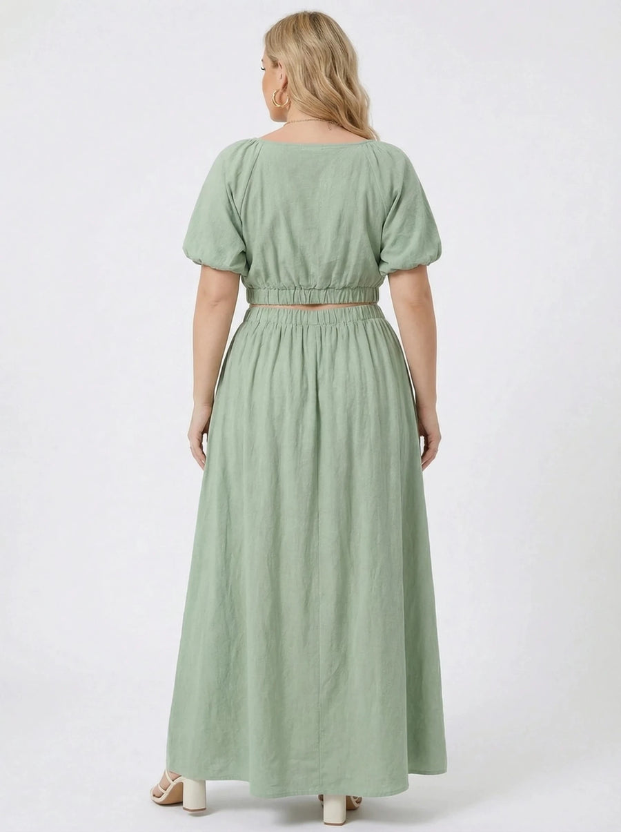 Stonebrook Studio - Stonebrook Studio | Women’s Maxi Dress Set - Comfortable Loose Fit Two Piece