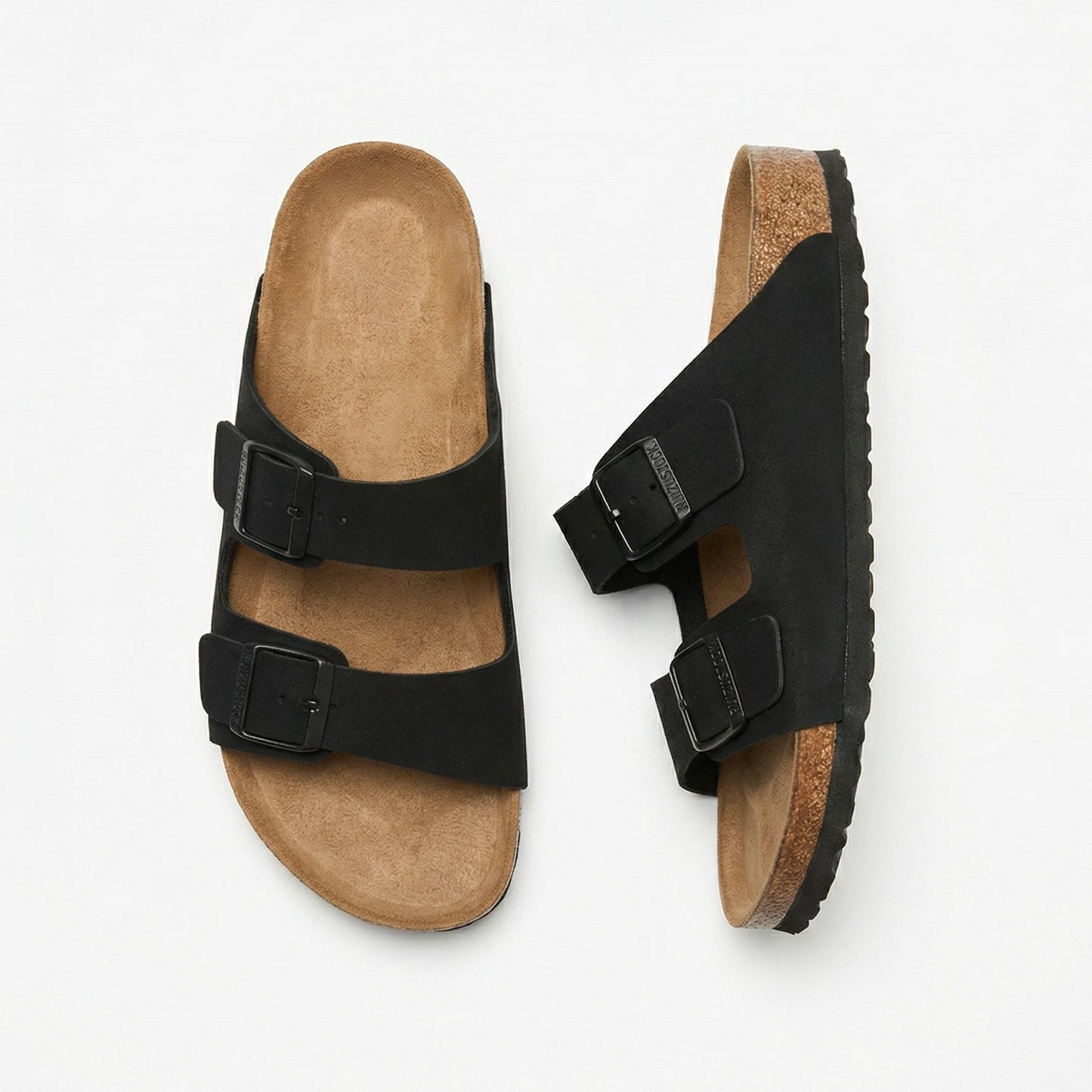 Stonebrook Studio - Stonebrook Studio | Casual Leather Flip Flop Sandals - Lightweight Cork Slippers