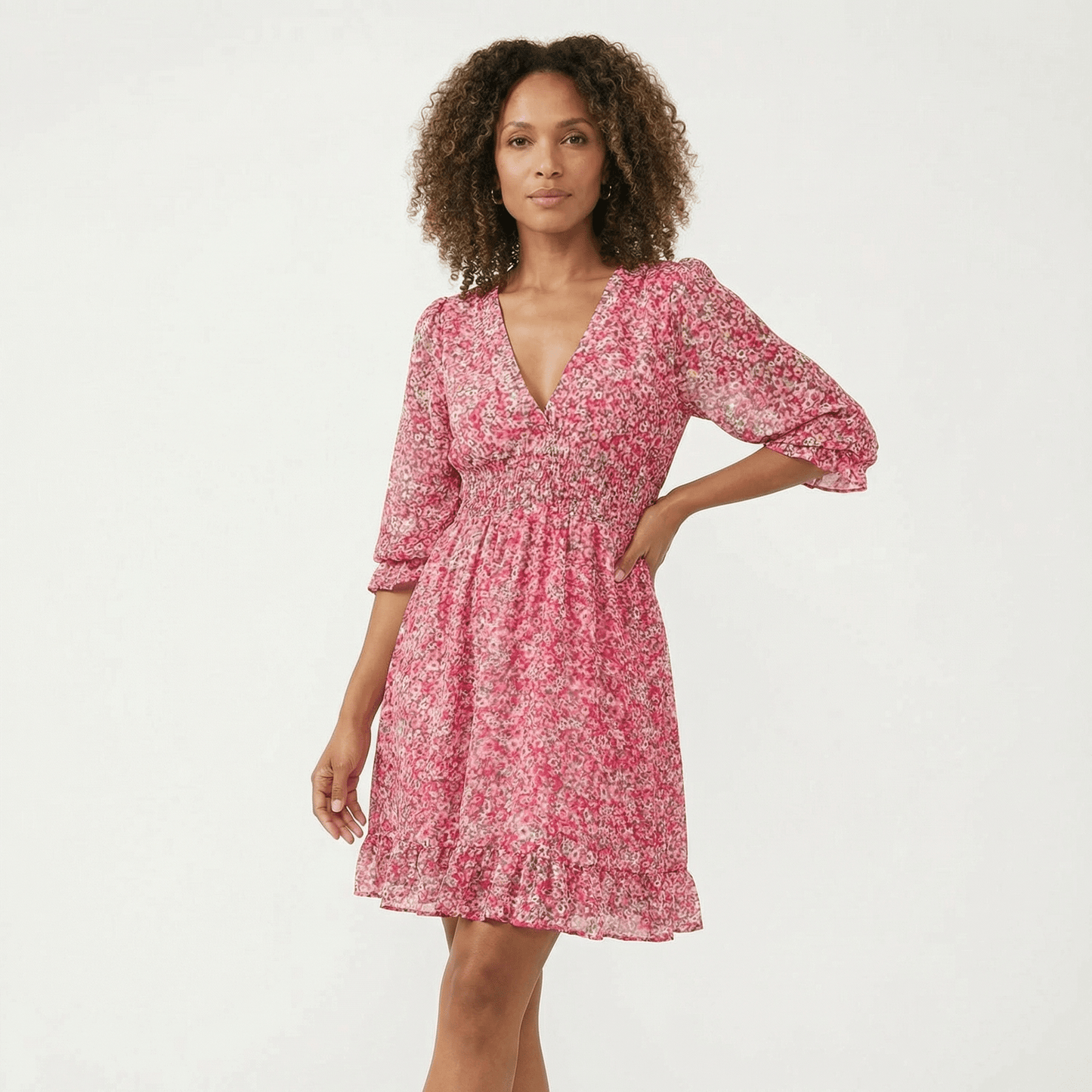 Stonebrook Studio - Stonebrook Studio | Women’s Bohemian Floral Dress - Breathable Midi Fit