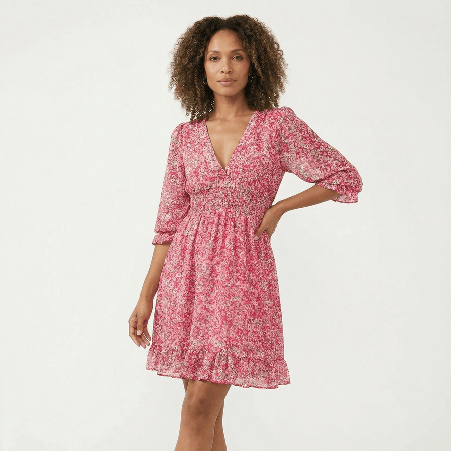 Stonebrook Studio - Stonebrook Studio | Women’s Bohemian Floral Dress - Breathable Midi Fit