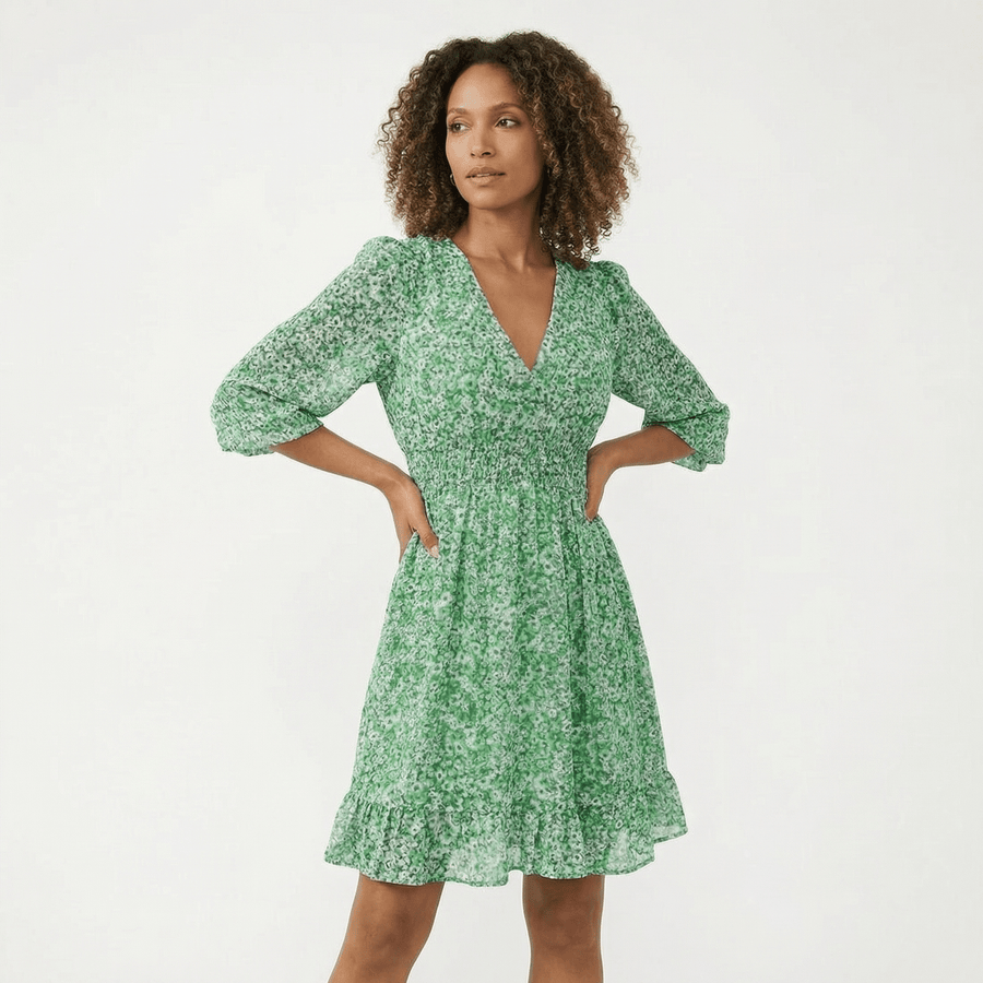 Stonebrook Studio - Stonebrook Studio | Women’s Bohemian Floral Dress - Breathable Midi Fit