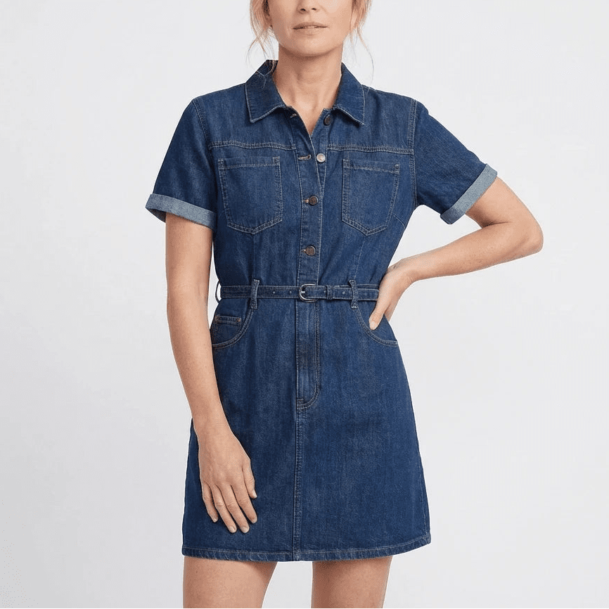 Stonebrook Studio - Stonebrook Studio | Women’s Classic Denim Dress - Timeless Elegant Casual