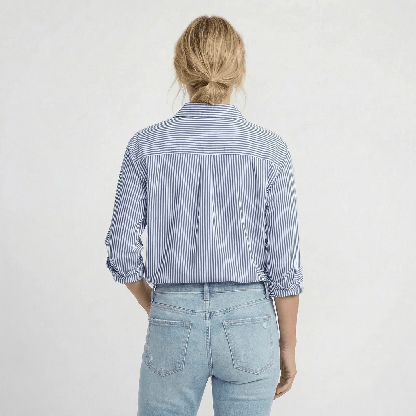 Stonebrook Studio - Stonebrook Studio | Women’s Striped Shirt - Loose Fit Lightweight Casual Top