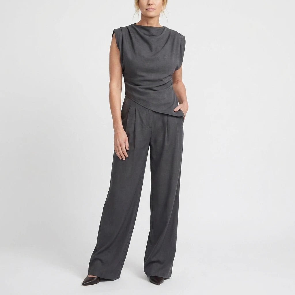 Stonebrook Studio - Stonebrook Studio | Women’s Sleeveless Jumpsuit Elastic Waist Casual Comfort Fit