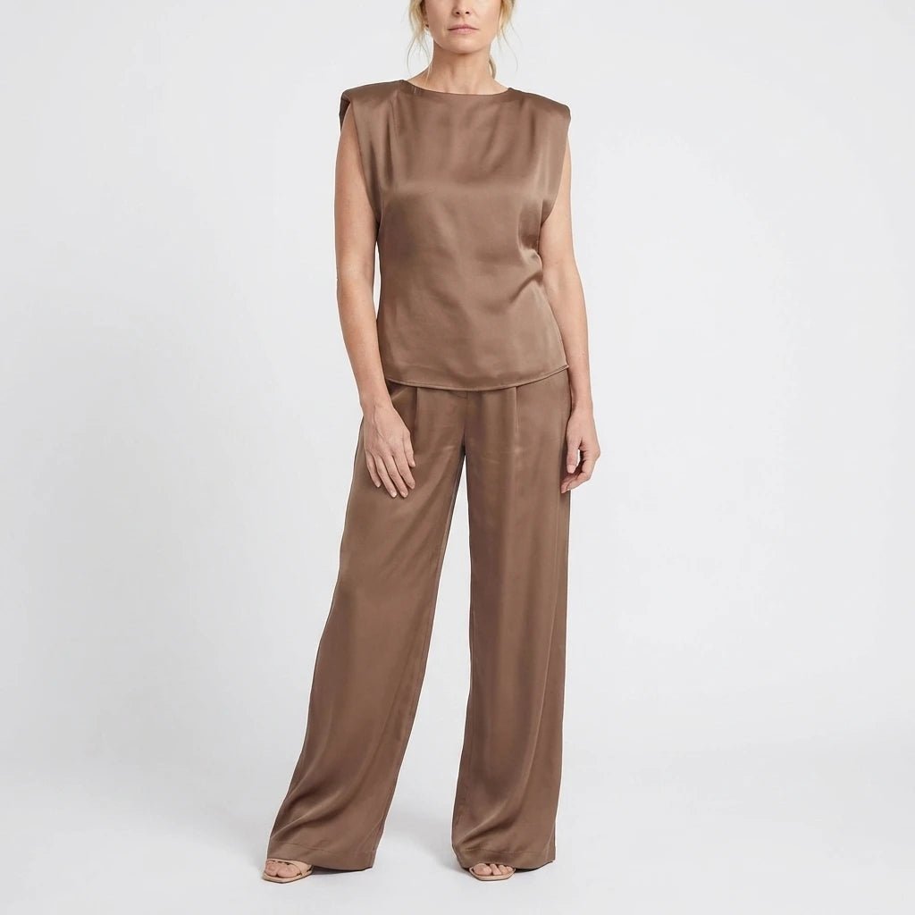 Stonebrook Studio - Stonebrook Studio | Women’s Sleeveless Jumpsuit Elastic Waist Casual Comfort Fit
