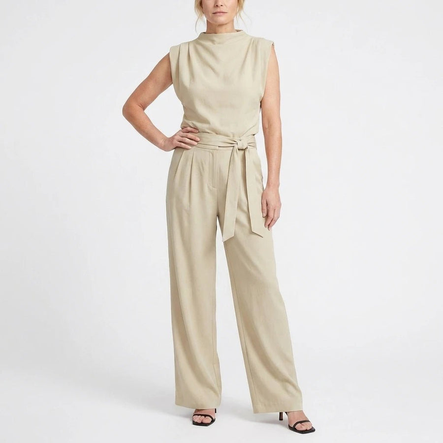 Stonebrook Studio - Stonebrook Studio | Women’s Sleeveless Jumpsuit Elastic Waist Casual Comfort Fit