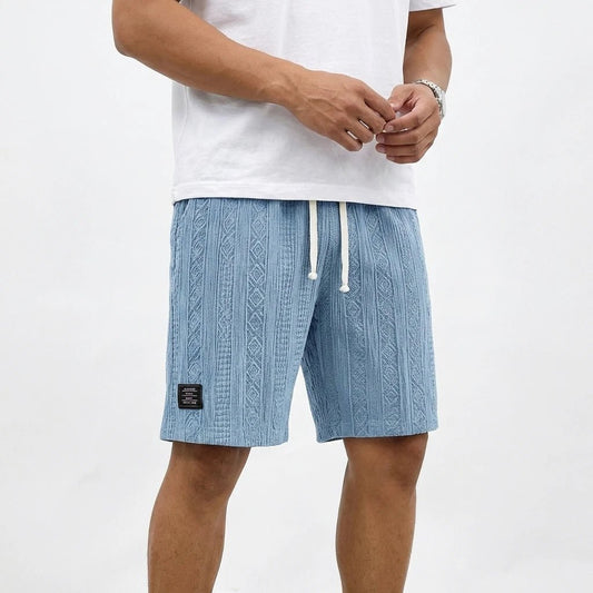 Stonebrook Studio - Stonebrook Studio | Men’s Cotton Knit Shorts - Elastic Waist Comfort Casual Drawstring Wear