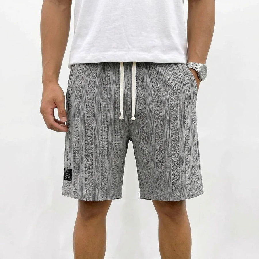 Stonebrook Studio - Stonebrook Studio | Men’s Cotton Knit Shorts - Elastic Waist Comfort Casual Drawstring Wear