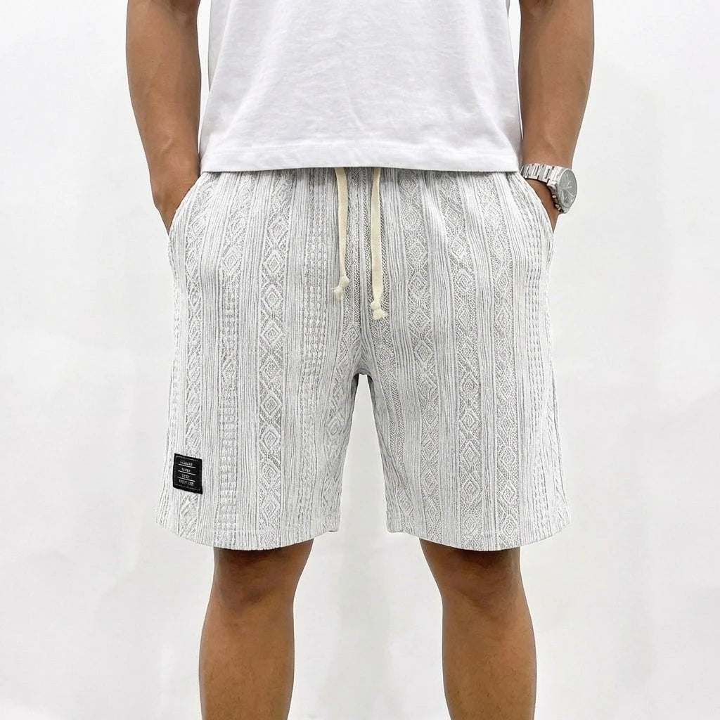 Stonebrook Studio - Stonebrook Studio | Men’s Cotton Knit Shorts - Elastic Waist Comfort Casual Drawstring Wear