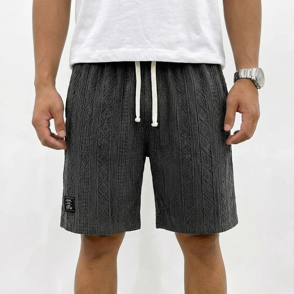 Stonebrook Studio - Stonebrook Studio | Men’s Cotton Knit Shorts - Elastic Waist Comfort Casual Drawstring Wear