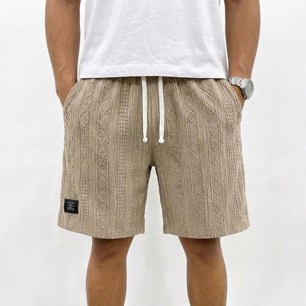 Stonebrook Studio - Stonebrook Studio | Men’s Cotton Knit Shorts - Elastic Waist Comfort Casual Drawstring Wear