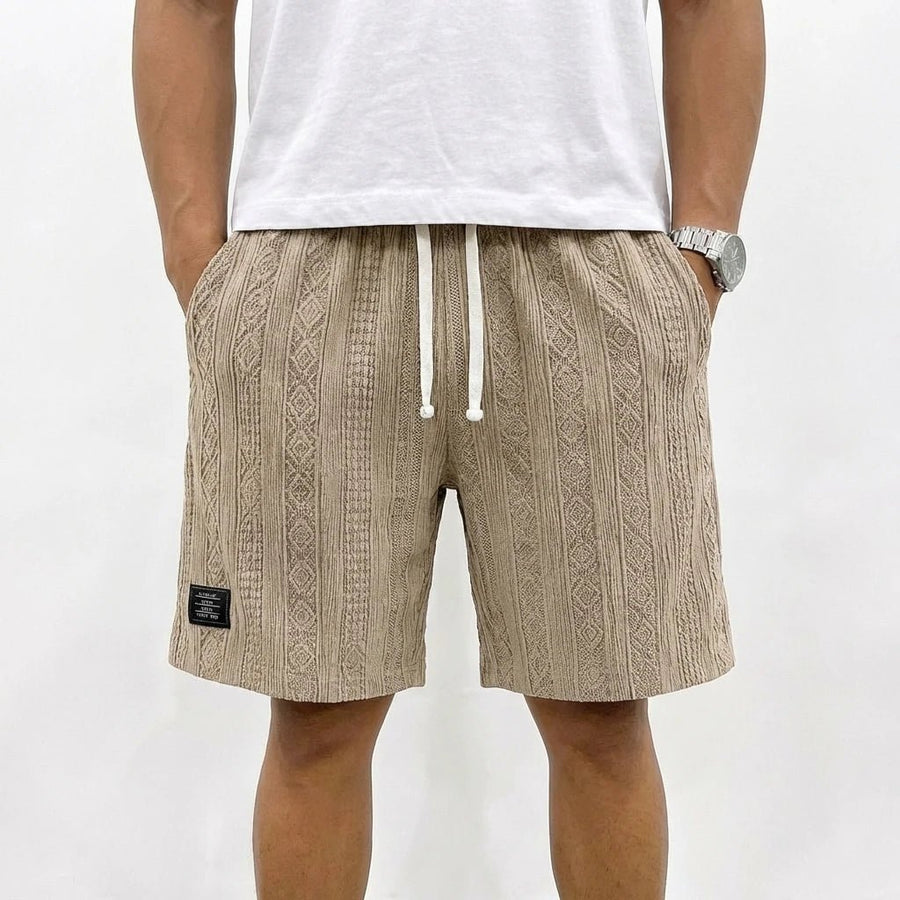 Stonebrook Studio - Stonebrook Studio | Men’s Cotton Knit Shorts - Elastic Waist Comfort Casual Drawstring Wear