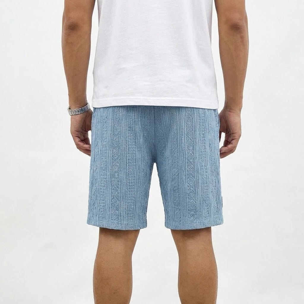 Stonebrook Studio - Stonebrook Studio | Men’s Cotton Knit Shorts - Elastic Waist Comfort Casual Drawstring Wear