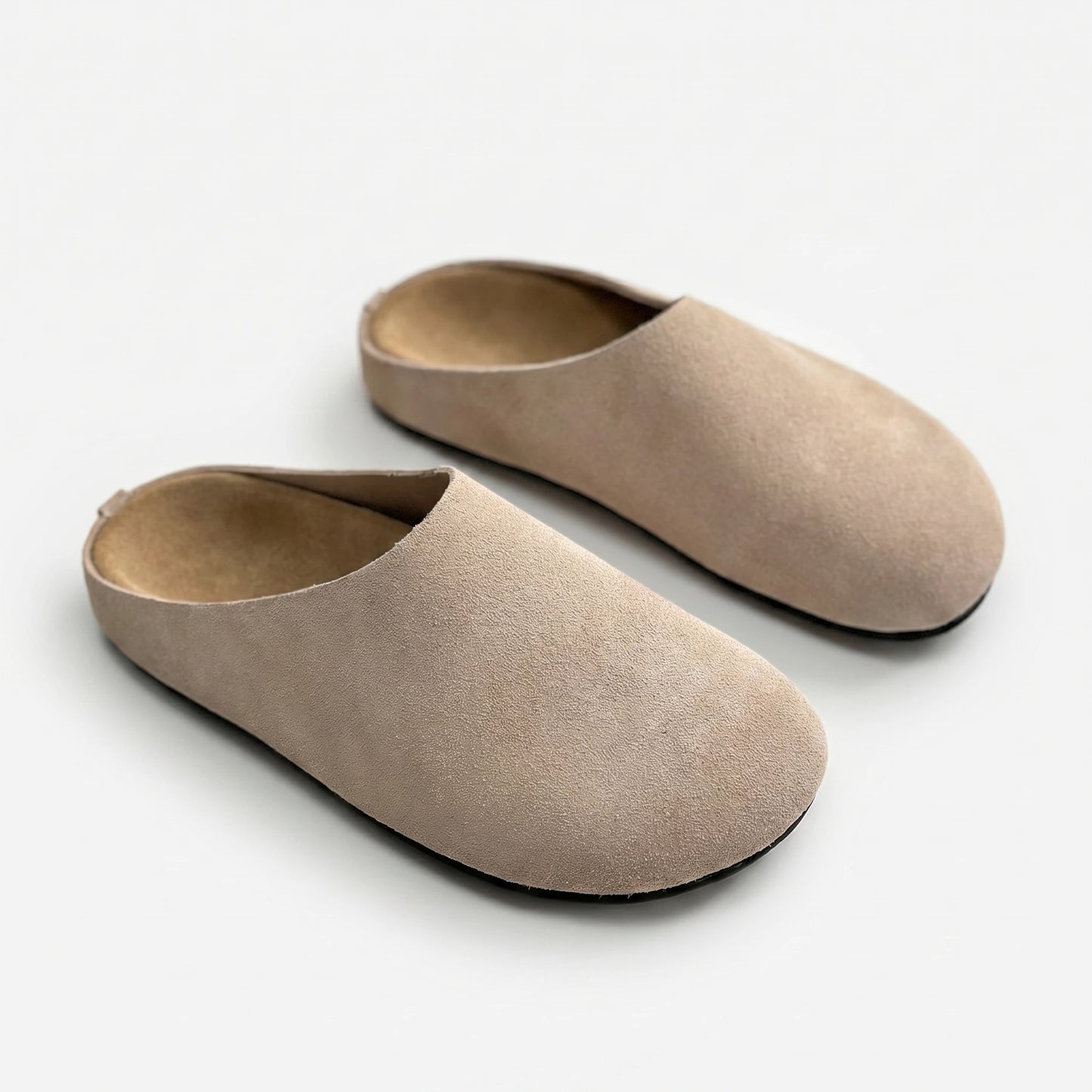 Stonebrook Studio - Stonebrook Studio | Leather Mule Clog Cork Footbed - Comfort Arch Support