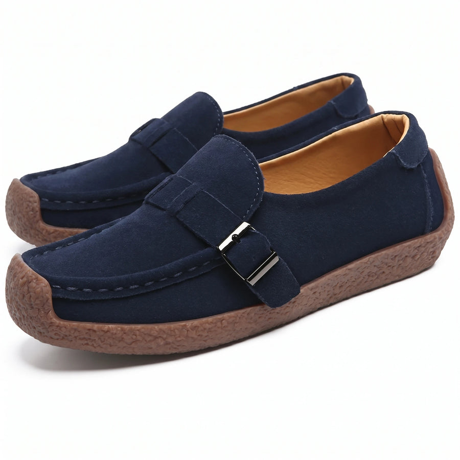 Stonebrook Studio - Stonebrook Studio | Women’s Slip - On Loafers Faux Leather Breathable Comfort Flat