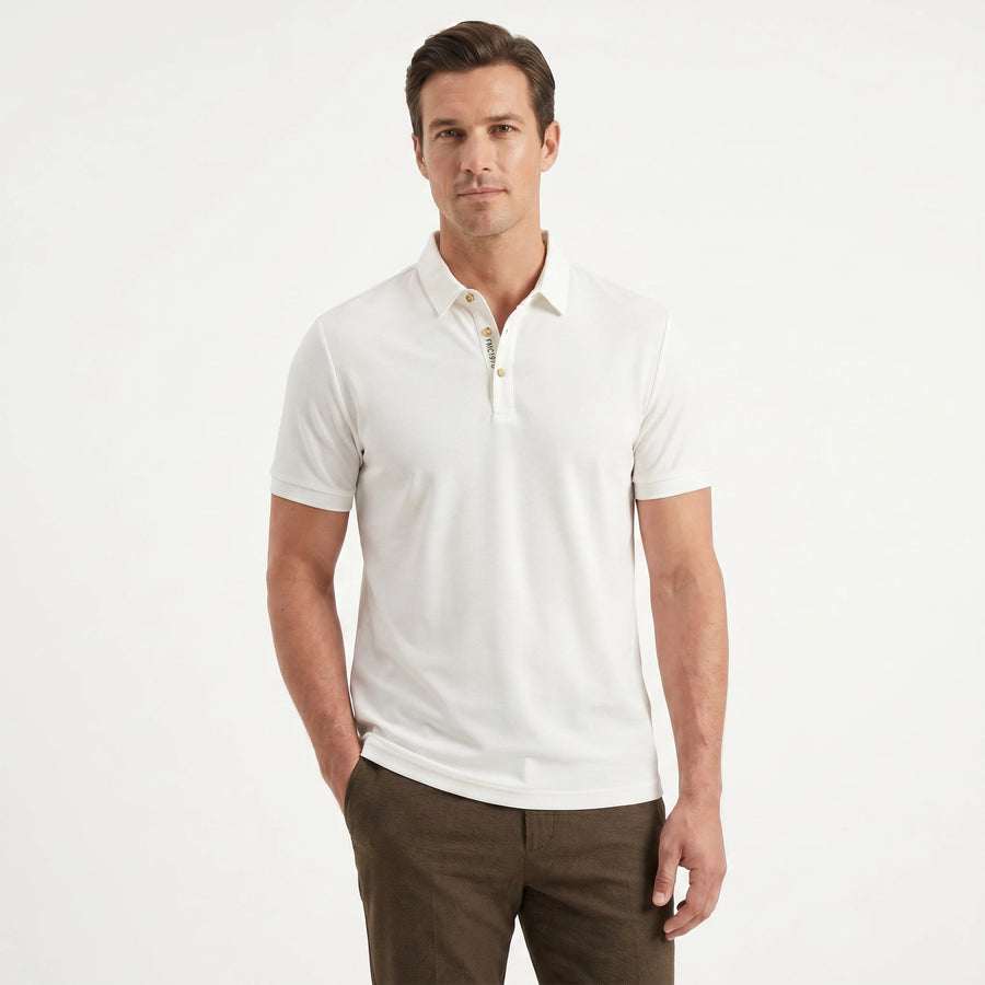 Stonebrook Studio - Stonebrook Studio | Men’s Wrinkle - Free Quick - Dry Polo Shirt - Stretch Business Casual