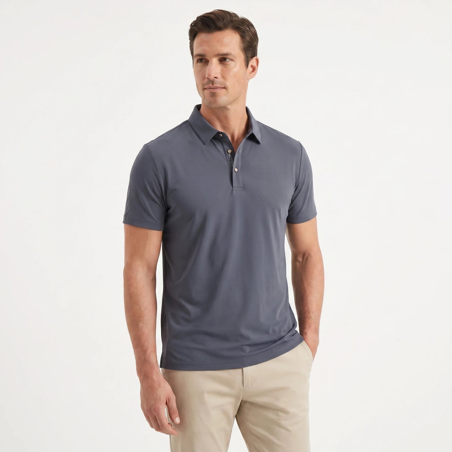 Stonebrook Studio - Stonebrook Studio | Men’s Wrinkle - Free Quick - Dry Polo Shirt - Stretch Business Casual