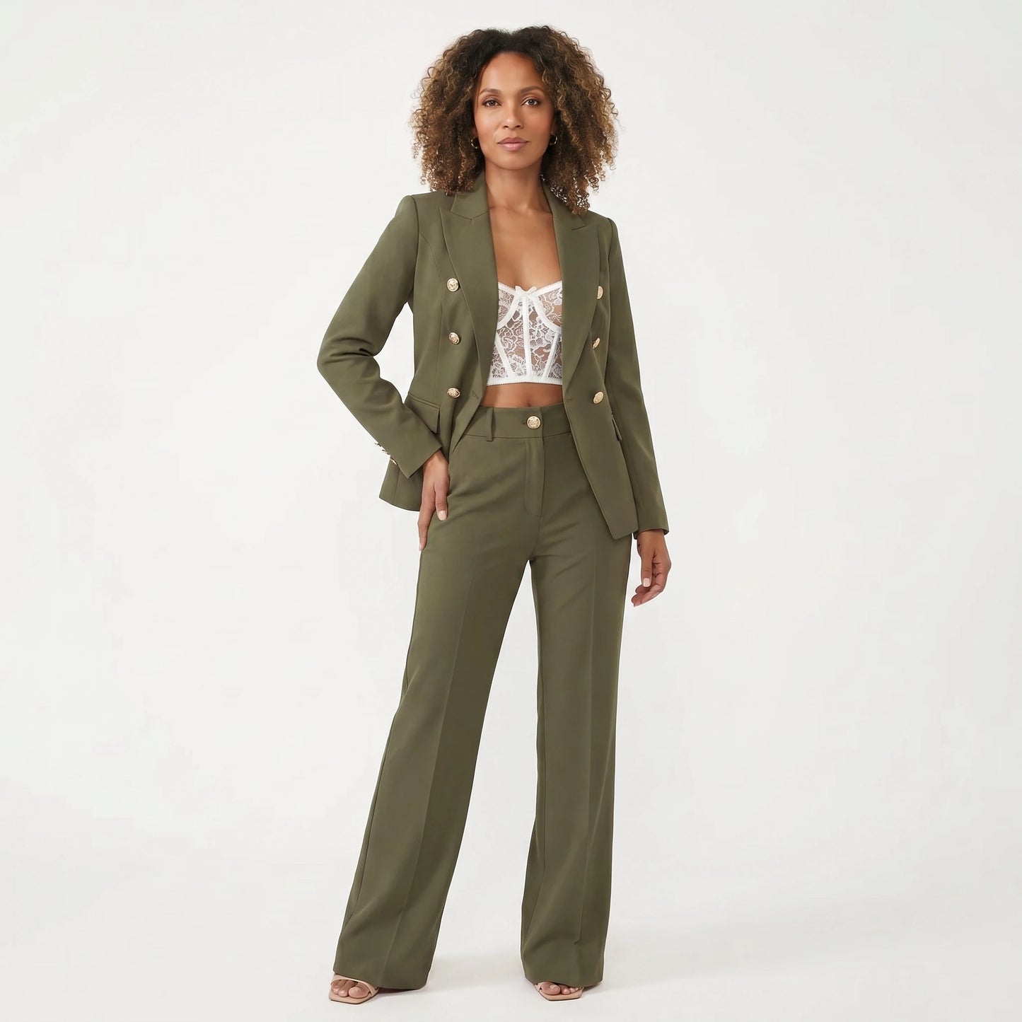Stonebrook Studio - Stonebrook Studio | Women’s Suit Set Tailored Blazer And Trousers