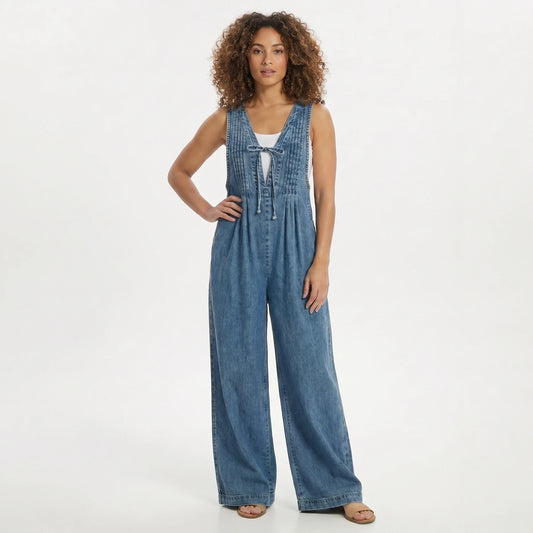 Stonebrook Studio - StonebrookStudio | Women’s Boho Washed Denim Jumpsuit