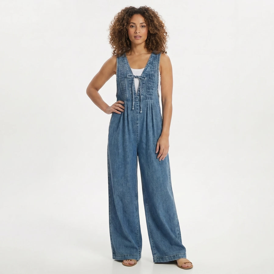 Stonebrook Studio - StonebrookStudio | Women’s Boho Washed Denim Jumpsuit