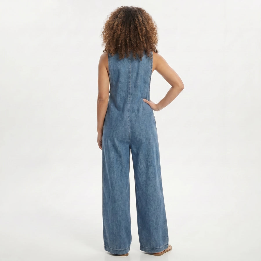 Stonebrook Studio - StonebrookStudio | Women’s Boho Washed Denim Jumpsuit