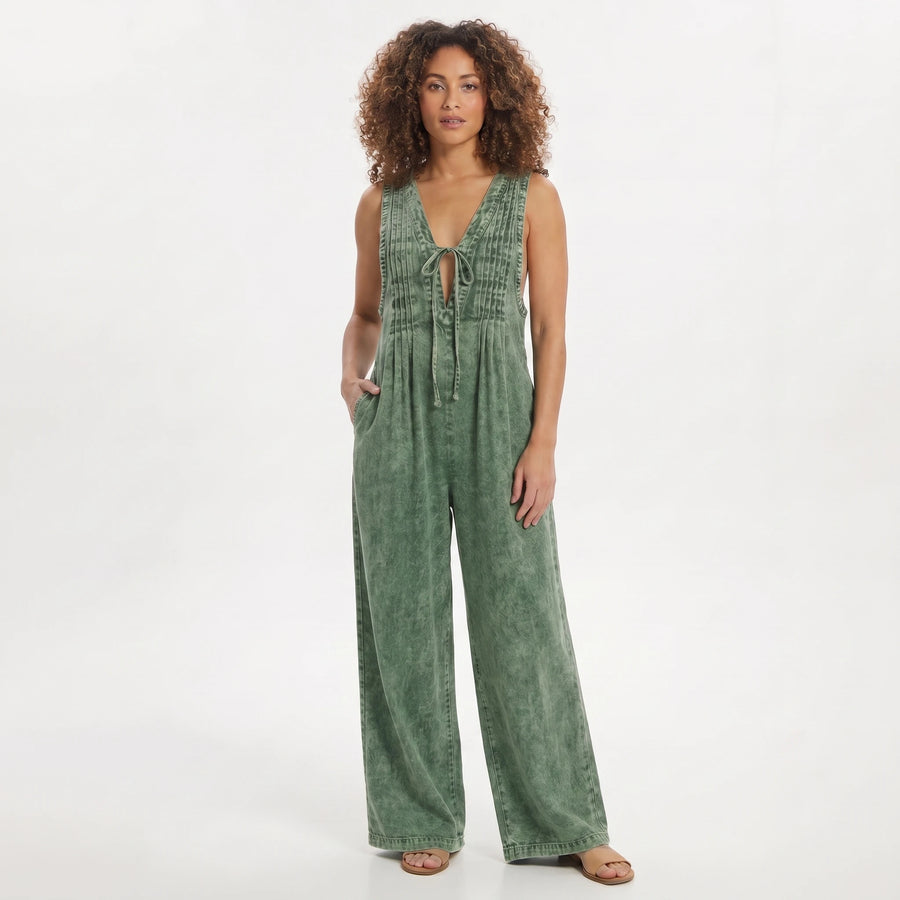 Stonebrook Studio - StonebrookStudio | Women’s Boho Washed Denim Jumpsuit