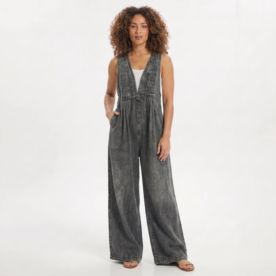 Stonebrook Studio - StonebrookStudio | Women’s Boho Washed Denim Jumpsuit