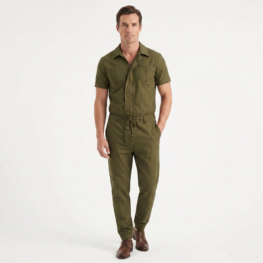 Stonebrook Studio - StonebrookStudio | Men’s Breathable Jumpsuit - Casual One Piece Comfort Fit