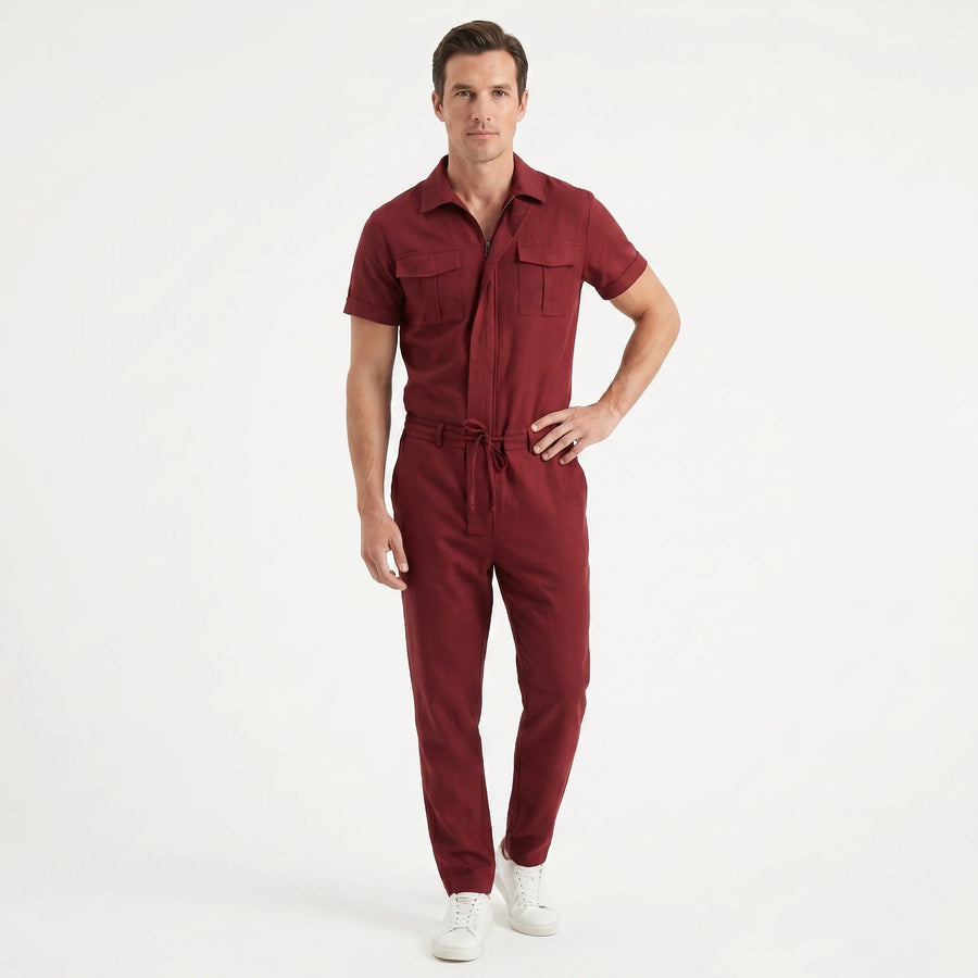 Stonebrook Studio - StonebrookStudio | Men’s Breathable Jumpsuit - Casual One Piece Comfort Fit